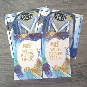 Tamed  Wild Runes Oracle Card Deck Bundle New & Sealed